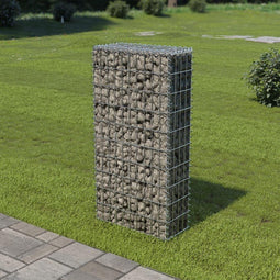 vidaXL - Schanskorfmuur - met - deksels - 50x20x100 - cm - gegalvaniseerd - staal