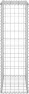 vidaXL - Schanskorfmuur - met - deksels - 60x30x100 - cm - gegalvaniseerd - staal