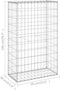 vidaXL - Schanskorfmuur - met - deksels - 60x30x100 - cm - gegalvaniseerd - staal
