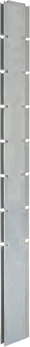 vidaXL - Schanskorfpaal - 200 - cm - gegalvaniseerd - staal - zilverkleurig