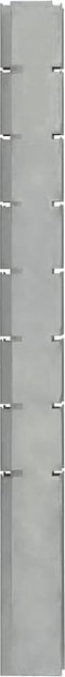 vidaXL - Schanskorfpaal - 200 - cm - gegalvaniseerd - staal - zilverkleurig