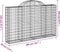 vidaXL - Schanskorven - 10 - st - gewelfd - 200x30x120/140 - cm - ijzer