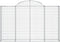 vidaXL - Schanskorven - 10 - st - gewelfd - 200x30x120/140 - cm - ijzer