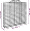 vidaXL - Schanskorven - 10 - st - gewelfd - 200x30x180/200 - cm - ijzer