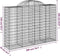 vidaXL - Schanskorven - 10 - st - gewelfd - 200x50x140/160 - cm - ijzer
