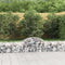 vidaXL - Schanskorven - 10 - st - gewelfd - 200x50x40/60 - cm - gegalvaniseerd - ijzer