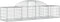 vidaXL - Schanskorven - 10 - st - gewelfd - 200x50x40/60 - cm - gegalvaniseerd - ijzer