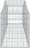 vidaXL - Schanskorven - 10 - st - gewelfd - 200x50x60/80 - cm - gegalvaniseerd - ijzer