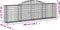 vidaXL - Schanskorven - 10 - st - gewelfd - 300x30x80/100 - cm - ijzer