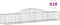 vidaXL - Schanskorven - 10 - st - gewelfd - 300x50x40/60 - cm - gegalvaniseerd - ijzer