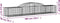 vidaXL - Schanskorven - 10 - st - gewelfd - 300x50x40/60 - cm - gegalvaniseerd - ijzer
