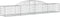 vidaXL - Schanskorven - 10 - st - gewelfd - 300x50x40/60 - cm - gegalvaniseerd - ijzer