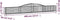 vidaXL - Schanskorven - 10 - st - gewelfd - 400x30x40/60 - cm - ijzer