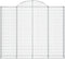 vidaXL - Schanskorven - 11 - st - gewelfd - 200x30x160/180 - cm - ijzer