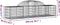 vidaXL - Schanskorven - 11 - st - gewelfd - 200x50x40/60 - cm - gegalvaniseerd - ijzer