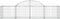 vidaXL - Schanskorven - 11 - st - gewelfd - 200x50x40/60 - cm - gegalvaniseerd - ijzer