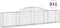 vidaXL - Schanskorven - 11 - st - gewelfd - 300x30x60/80 - cm - gegalvaniseerd - ijzer