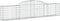 vidaXL - Schanskorven - 11 - st - gewelfd - 300x30x60/80 - cm - gegalvaniseerd - ijzer