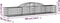 vidaXL - Schanskorven - 11 - st - gewelfd - 300x50x40/60 - cm - gegalvaniseerd - ijzer