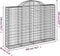 vidaXL - Schanskorven - 12 - st - gewelfd - 200x30x140/160 - cm - ijzer