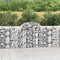 vidaXL - Schanskorven - 12 - st - gewelfd - 200x50x100/120 - cm - ijzer