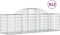 vidaXL - Schanskorven - 12 - st - gewelfd - 200x50x60/80 - cm - gegalvaniseerd - ijzer