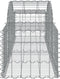 vidaXL - Schanskorven - 15 - st - gewelfd - 200x50x40/60 - cm - gegalvaniseerd - ijzer