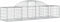 vidaXL - Schanskorven - 15 - st - gewelfd - 200x50x40/60 - cm - gegalvaniseerd - ijzer