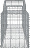 vidaXL - Schanskorven - 15 - st - gewelfd - 200x50x60/80 - cm - gegalvaniseerd - ijzer