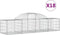 vidaXL - Schanskorven - 18 - st - gewelfd - 200x50x40/60 - cm - gegalvaniseerd - ijzer