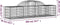 vidaXL - Schanskorven - 18 - st - gewelfd - 200x50x40/60 - cm - gegalvaniseerd - ijzer