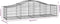 vidaXL - Schanskorven - 18 - st - gewelfd - 200x50x40/60 - cm - gegalvaniseerd - ijzer