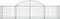vidaXL - Schanskorven - 18 - st - gewelfd - 200x50x40/60 - cm - gegalvaniseerd - ijzer