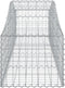 vidaXL - Schanskorven - 18 - st - gewelfd - 200x50x40/60 - cm - gegalvaniseerd - ijzer