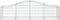 vidaXL - Schanskorven - 18 - st - gewelfd - 200x50x40/60 - cm - gegalvaniseerd - ijzer