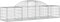 vidaXL - Schanskorven - 18 - st - gewelfd - 200x50x40/60 - cm - gegalvaniseerd - ijzer