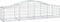 vidaXL - Schanskorven - 18 - st - gewelfd - 200x50x40/60 - cm - gegalvaniseerd - ijzer