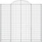 vidaXL - Schanskorven - 2 - st - gewelfd - 200x30x180/200 - cm - ijzer