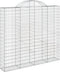 vidaXL - Schanskorven - 2 - st - gewelfd - 200x30x180/200 - cm - ijzer