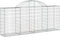 vidaXL - Schanskorven - 2 - st - gewelfd - 200x30x80/100 - cm - gegalvaniseerd - ijzer