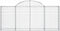 vidaXL - Schanskorven - 2 - st - gewelfd - 200x30x80/100 - cm - gegalvaniseerd - ijzer