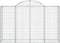 vidaXL - Schanskorven - 2 - st - gewelfd - 200x50x120/140 - cm - ijzer