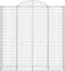 vidaXL - Schanskorven - 2 - st - gewelfd - 200x50x200/220 - cm - ijzer