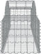 vidaXL - Schanskorven - 2 - st - gewelfd - 200x50x40/60 - cm - gegalvaniseerd - ijzer