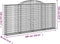 vidaXL - Schanskorven - 2 - st - gewelfd - 300x30x140/160 - cm - ijzer