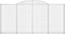 vidaXL - Schanskorven - 2 - st - gewelfd - 300x30x140/160 - cm - ijzer
