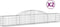 vidaXL - Schanskorven - 2 - st - gewelfd - 300x30x40/60 - cm - gegalvaniseerd - ijzer