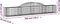 vidaXL - Schanskorven - 2 - st - gewelfd - 300x30x40/60 - cm - gegalvaniseerd - ijzer