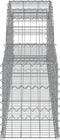 vidaXL - Schanskorven - 2 - st - gewelfd - 300x30x40/60 - cm - gegalvaniseerd - ijzer