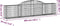 vidaXL - Schanskorven - 2 - st - gewelfd - 300x30x60/80 - cm - gegalvaniseerd - ijzer
